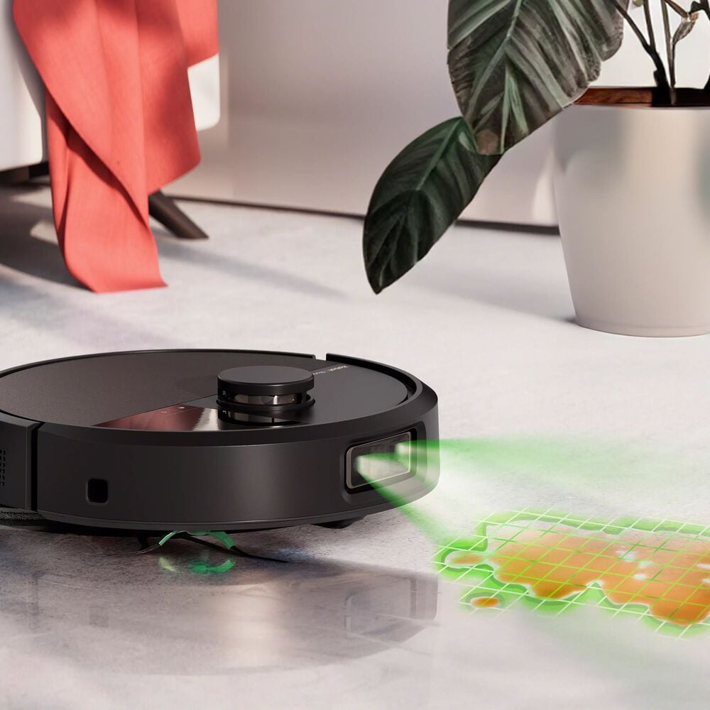 Detects dirts. Makes it disappear.