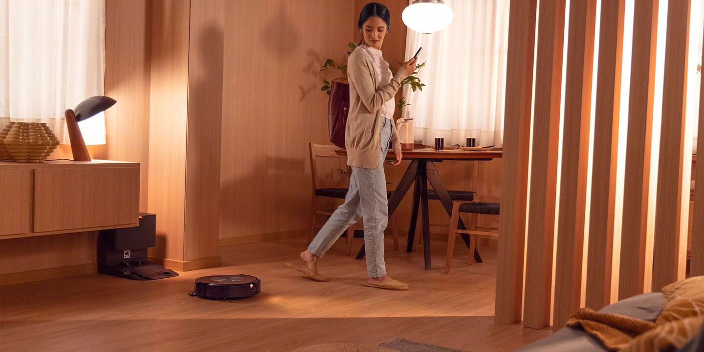 Roomba combo at a birthday party