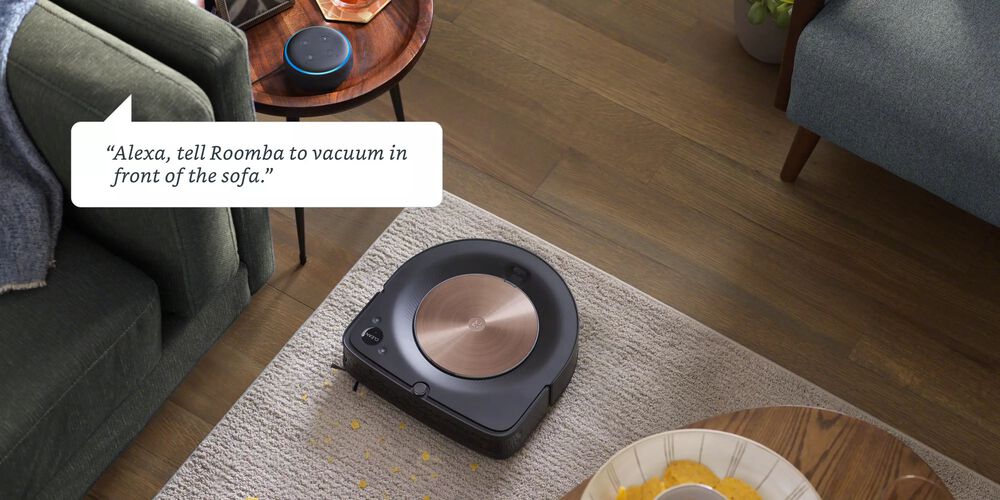 Alexa communicating with a Roomba