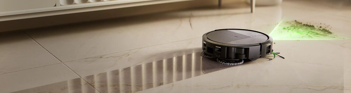 Deep-cleans floors and itself for next level cleaning