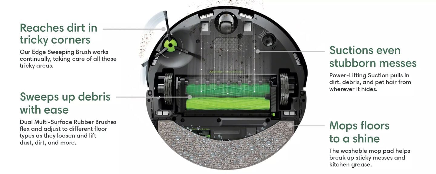 Roomba Combo from below