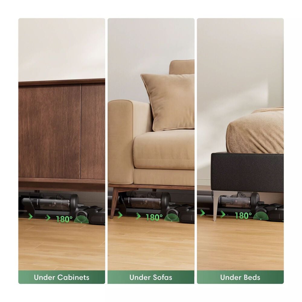 Clean under furniture without moving it