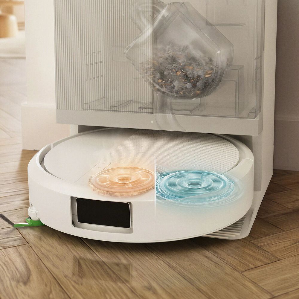 DualClean&trade; mop pads break down the messes you'd normally have to scrub