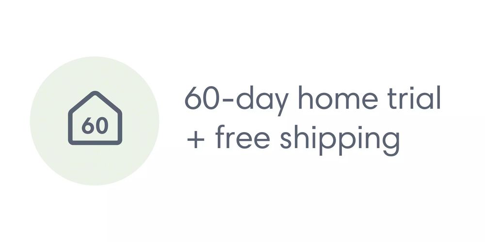 90-day home trial plus free shipping