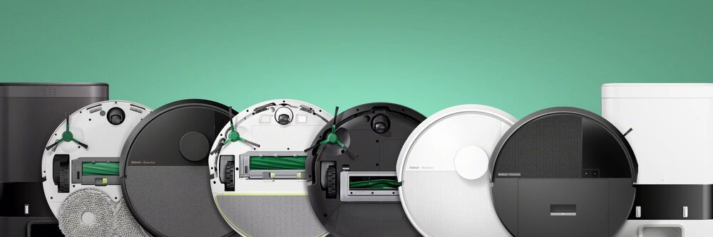 Roomba&reg; Plus 505 showing pad washing and heated dry for mopping pads.