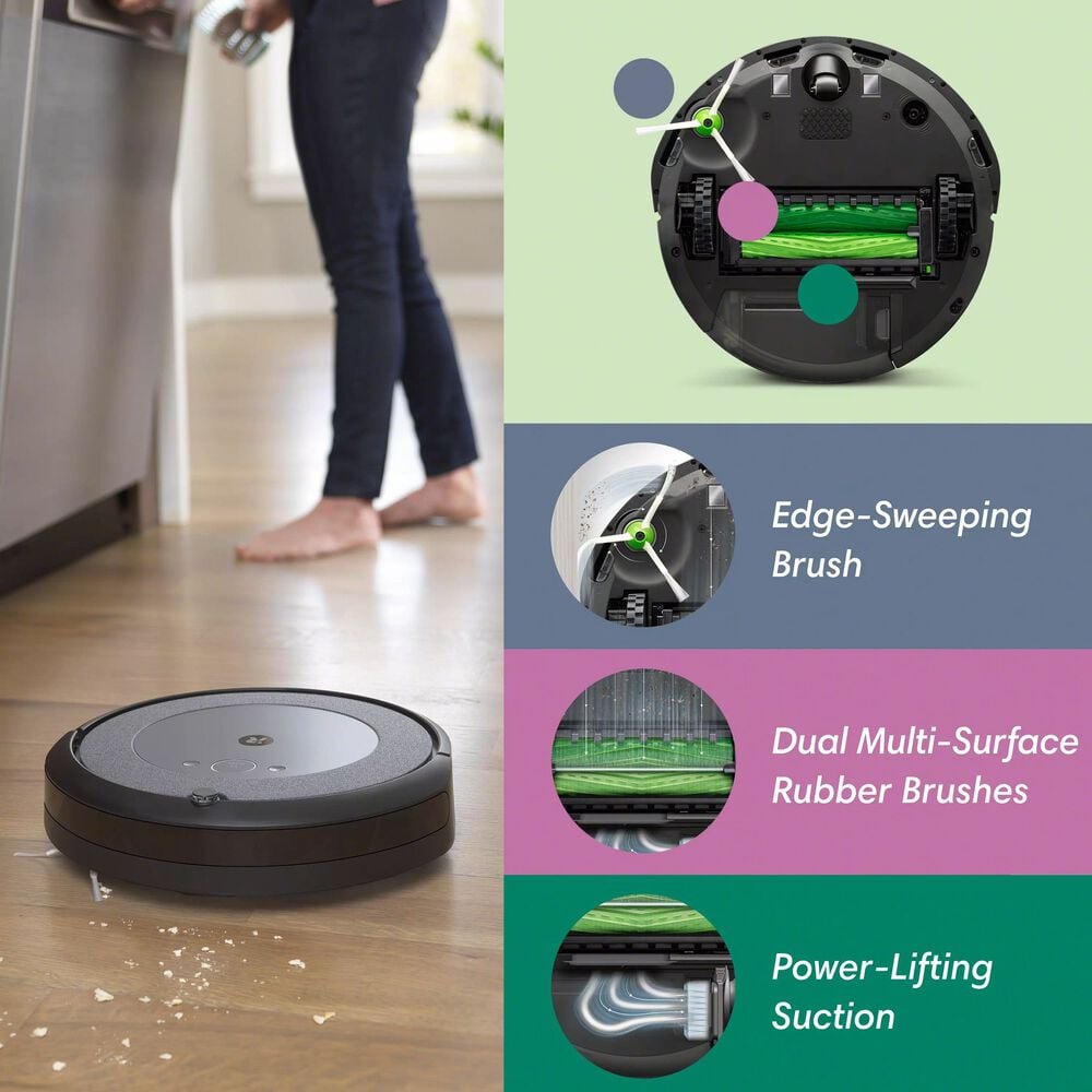 Robot aspirapolvere ROOMBA SERIE I I1 158 Nero e Grigio 813102