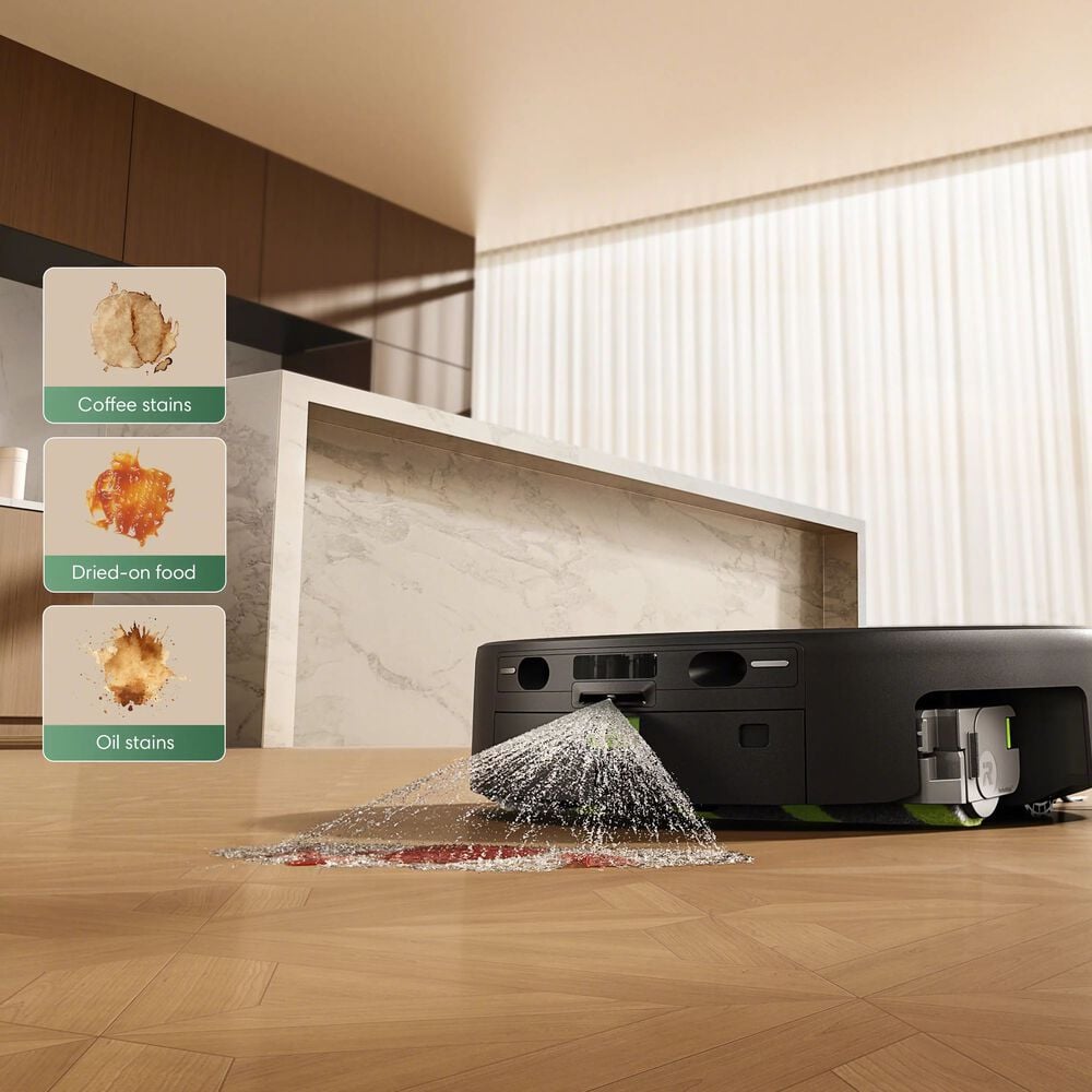 Dissolves tough messes before mopping