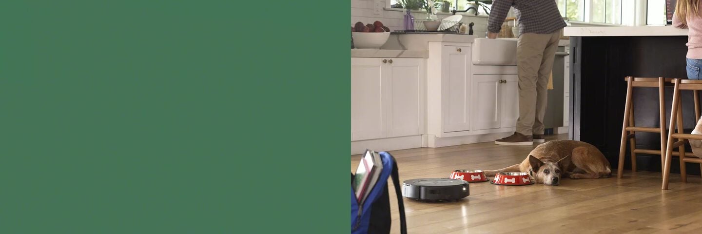 Roomba Combo and dog