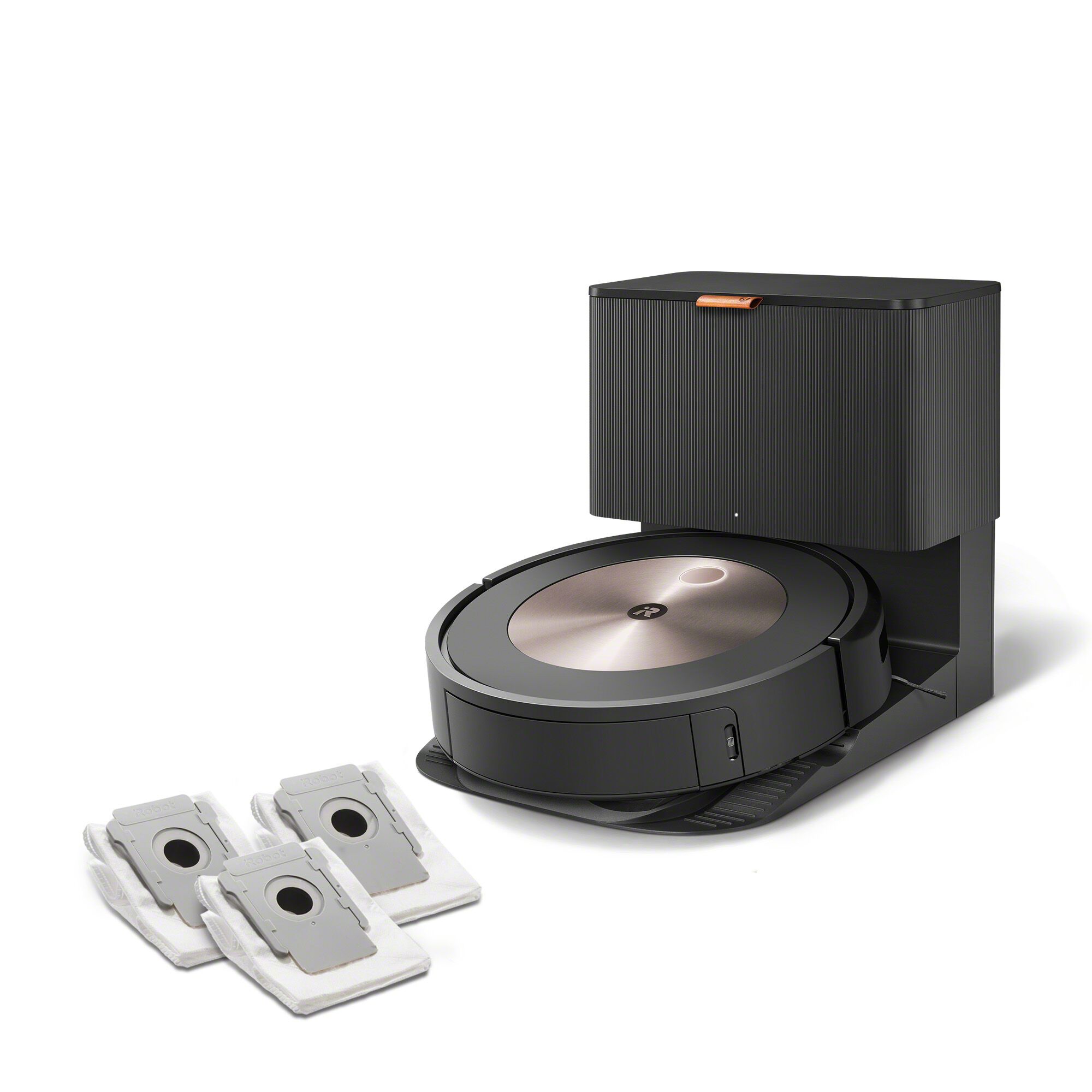 Robot Aspirador Roomba J7+ Conectado Con Wi-Fi Y Vaciado Automático & Pack De 3 Bolsas De Eliminación , IRobot