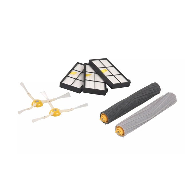 iRobot Roomba serie reposición Kit – Kit de piezas incluye cepillo para  polvo de cerdas & Flexbile batidor y cepillo para polvo lateral y Filtros  Hepa