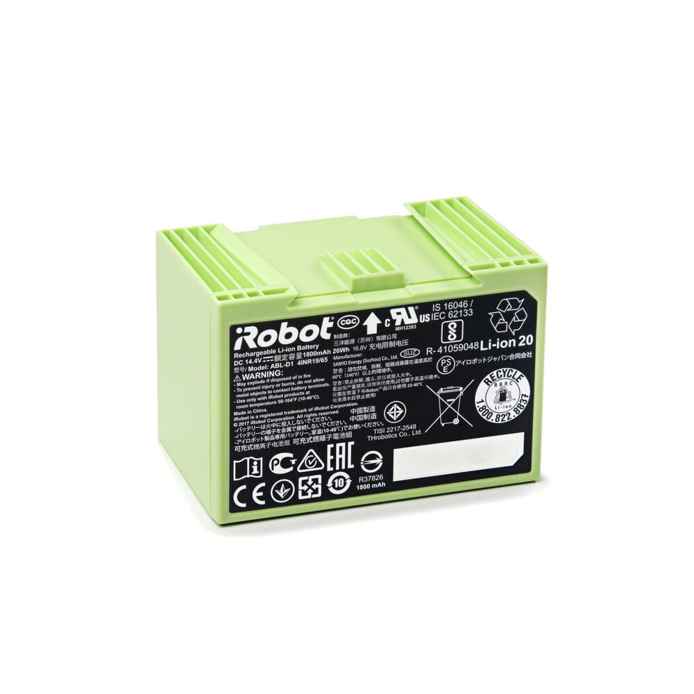 iRobot 4624864 Li-Ion Battery 1800 mAh for Roomba E5 i7 i7 Series 26 W 