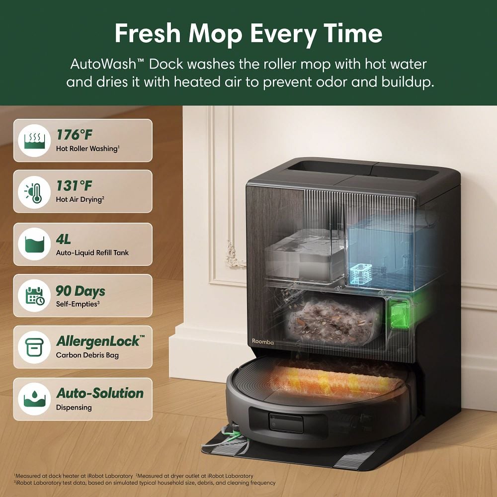 Roomba® Max 875 Combo robot + AutoWash™ dock