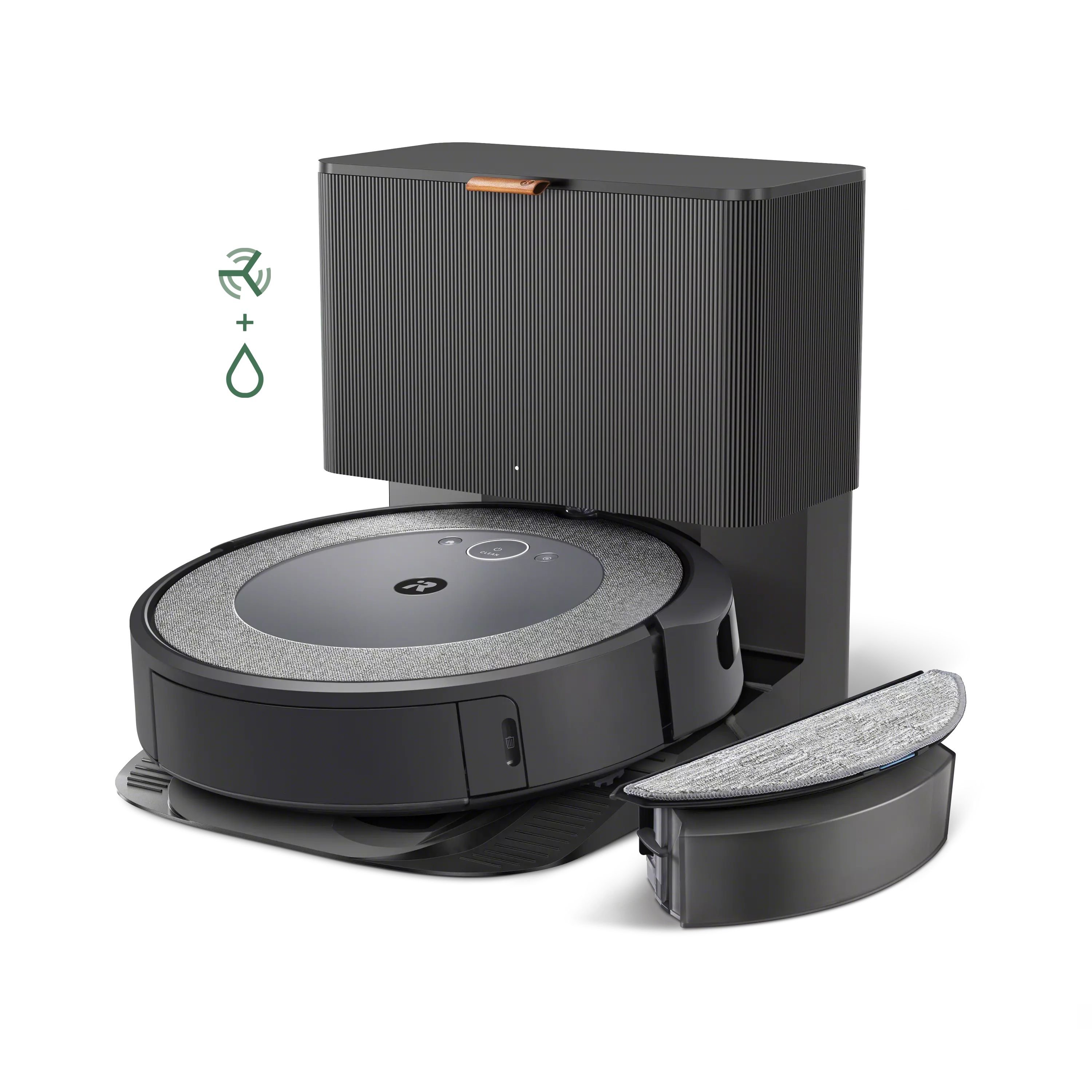  iRobot Roomba Combo J5 Robot - Aspiradora 2 en 1 con trapeador  opcional, identifica y evita obstáculos como residuos de mascotas y cables,  limpia por habitación con mapeo inteligente, funciona con 